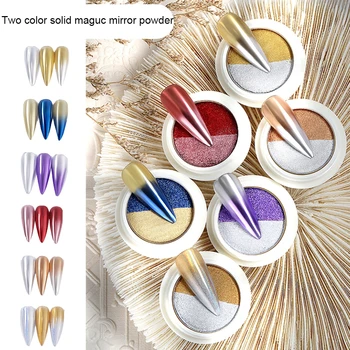 

Manicure Electroplated Magic Mirror Effect Powder Colorful Laser Shimmering Powder Japanese-style High Grade Laser Mirror Silver