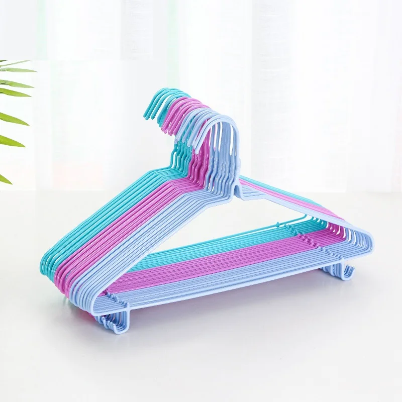 

10pcs/lot Clothes Hanger Space Saving Clothes Hangers With Hook Closet Organizer Drying Racks