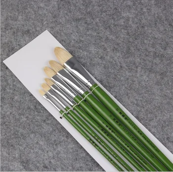 

6pcs duck tongue oil brush, bristle acrylic gouache watercolor brush