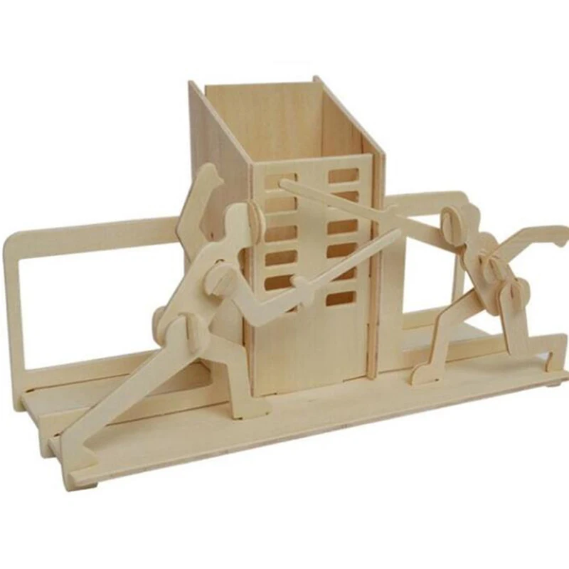 Handmade DIY Wooden Puzzle Fencing Pen Holder Toy Model 3D Wooden Puzzle Games Children Jigsaw Puzzle Popular Toy Handmade DIY Wooden Puzzle Fencing Pen Holder Toy Model 3D Wooden Puzzle Games Children Jigsaw Puzzle Popular Toy