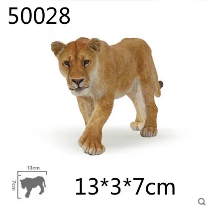 Papo wild animal пластиковая модель моделирование, игрушечный тигр, Лев, медведь Гепард, животное модель - Цвет: 50028