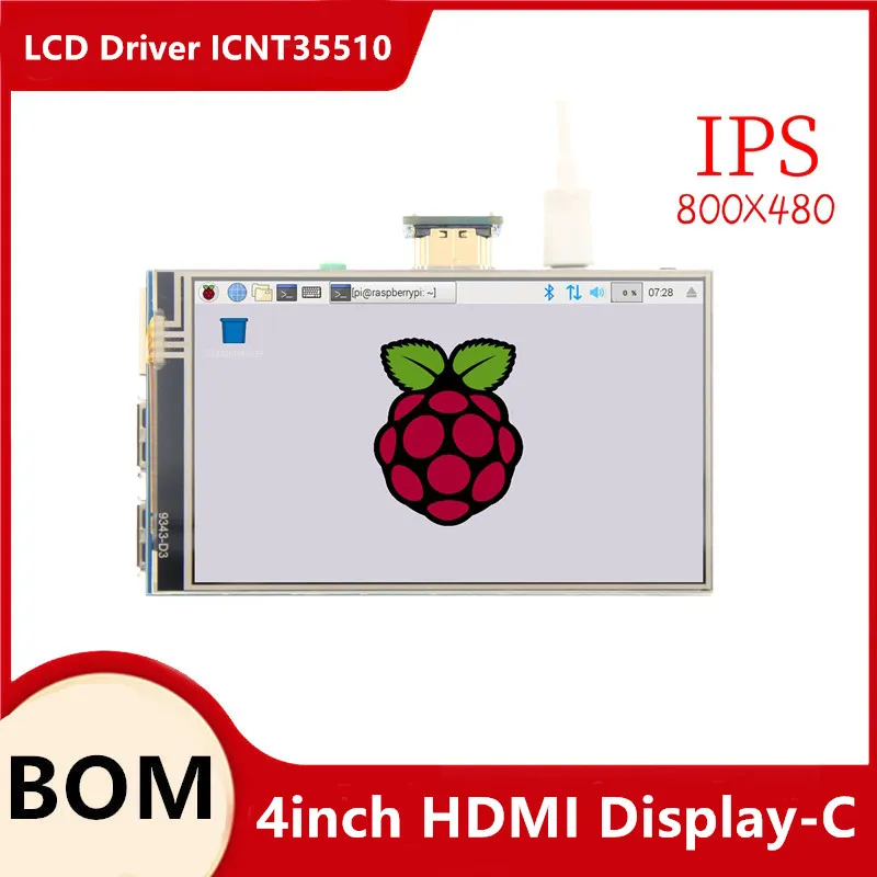 4-дюймовый/5-дюймовый сенсорный ЖК-экран Raspberry Pi 800x48 0 IPS hdmi лучше чем 4 0/5-дюймовый