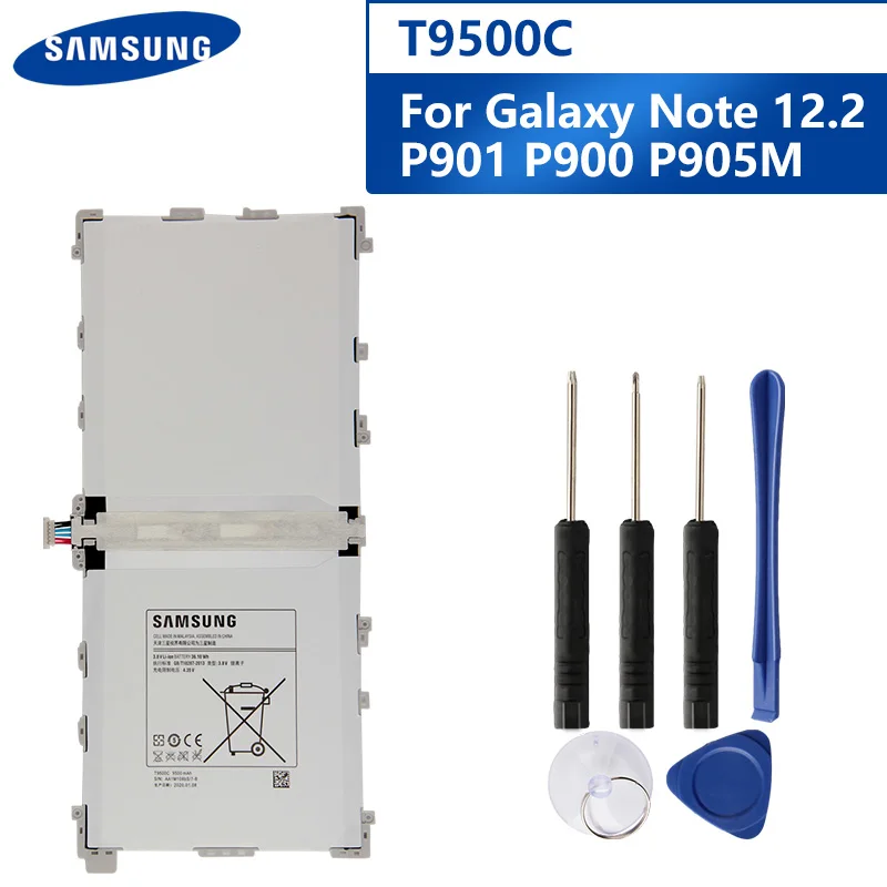 Оригинальная запасная батарея планшета T9500C для SAMSUNG Galaxy Note 12 2 P900 P901 P905 T900 T9500E/U/K