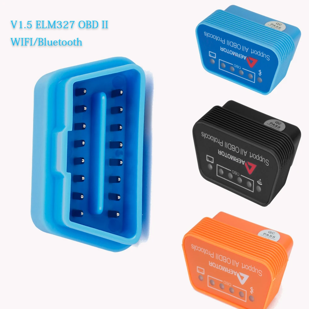 Считыватель кодов ELM327 V1.5 OBD2 Wifi/ Bluetooth для Peugeot 206/307/308/208/SUV 3008 4008/5008/207/407/508/301 Mini OBD