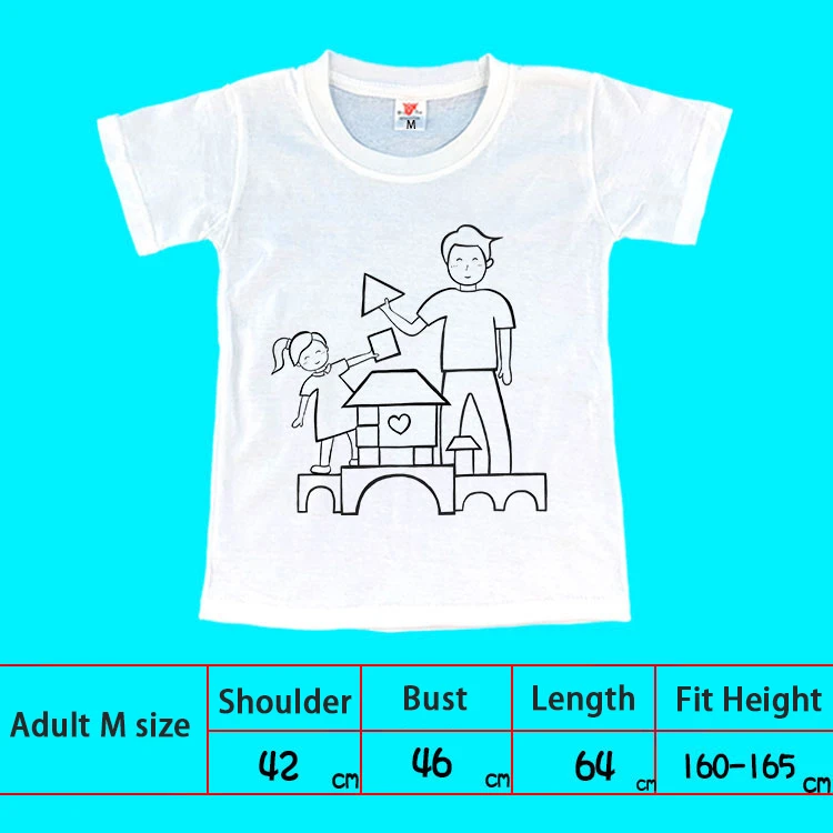 Развивающие игрушки для детей DIY Рисование футболки Coloriage Enfant детский сад красочные граффити Спирограф футболки для подарка - Цвет: Patterned Tshirt M