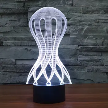 

Creative 3D Moon/Car/Fish Colorful Night Light Led Vision Light Atmosphere Table Lamp Home Decoration Kids Child Gifts Toys