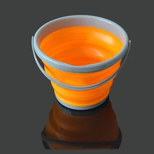 Рыболовное ведро бочонок круглый складной силиконовый Кемпинг Открытый Высокое качество абсолютно