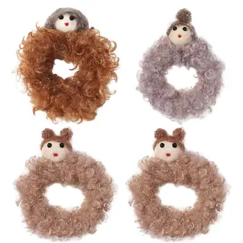 

4PCS Handmade Hair Ropes Cute Hair Ties for Lady Women Madam