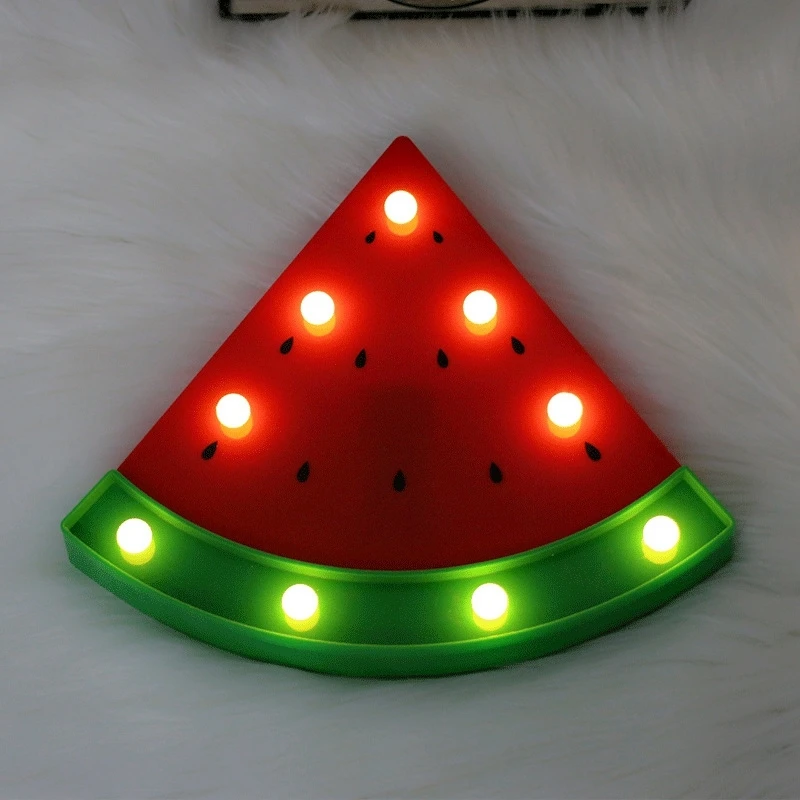 3D Watermelon Shape Night Light Home Bedroom Night Lighting  Indoor Decorate Fashion LED Children Lamp for Birthday Gift (7)