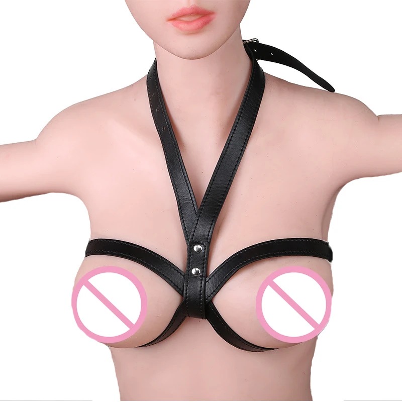 Leather Breast Bra Mamma Bondage Harness Sex Belt Slave Games Exotic Accessories BDSM Restraints Sexual Toys