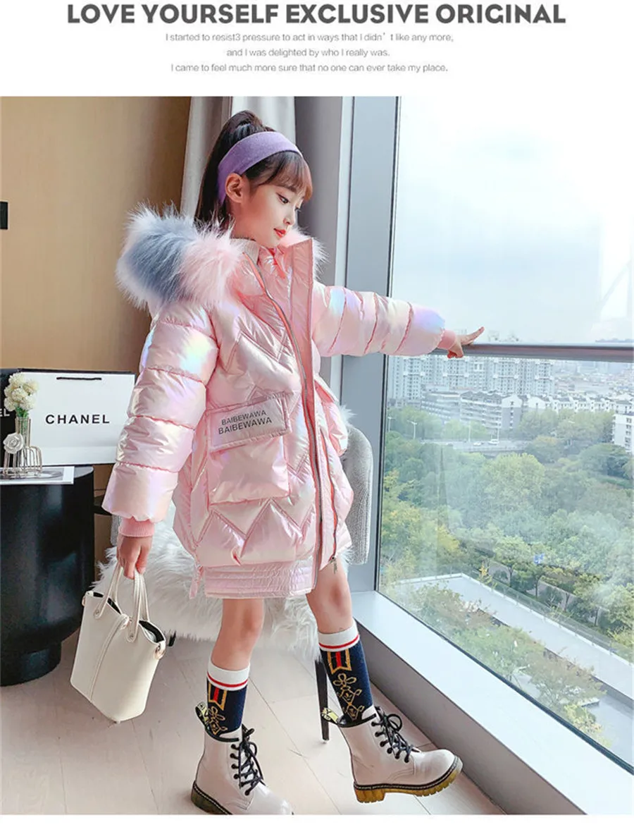 lightweight spring jacket 2022 Girls Winter Children Clothing Long Parka Jacket Baby Girl Clothes colorful Coat Snowsuit Outerwear Hooded Kids Overcoat wool pea coat