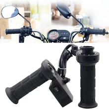 Мотоцикл с электрической ручкой зима 12 в модифицированный с переключателем цифровой дисплей руль регулируемый высокая и низкая температура