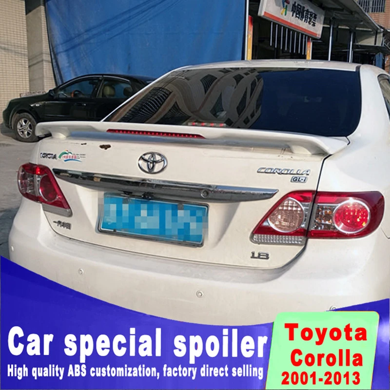 Золотистый спойлер corolla 2001 2013 высококачественный предотвращающий падение из АБС