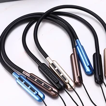 Новейшие беспроводные Bluetooth V5.0 наушники 3D стерео гарнитура шейные спортивные наушники бас-вкладыши Наушники с микрофоном для всех телефонов