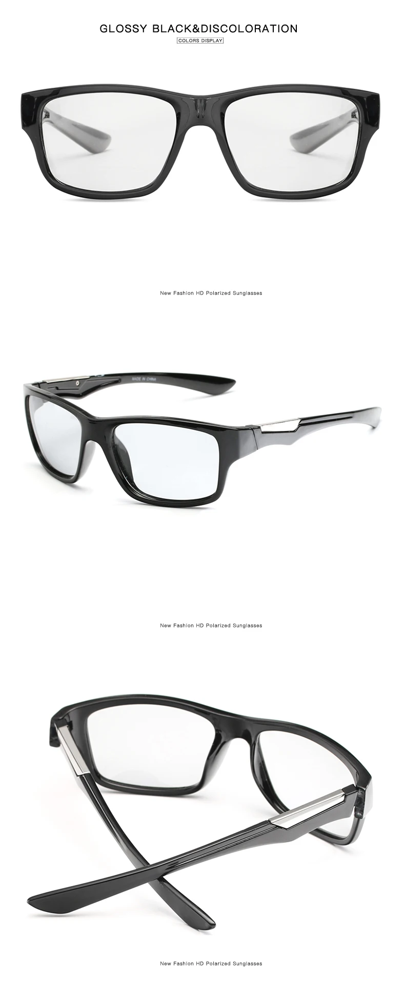 Cycling Photochromic Polarized Sunglasses Men Women Chameleon Discoloration Sun Glasses Night Vision Driving Bike Goggles