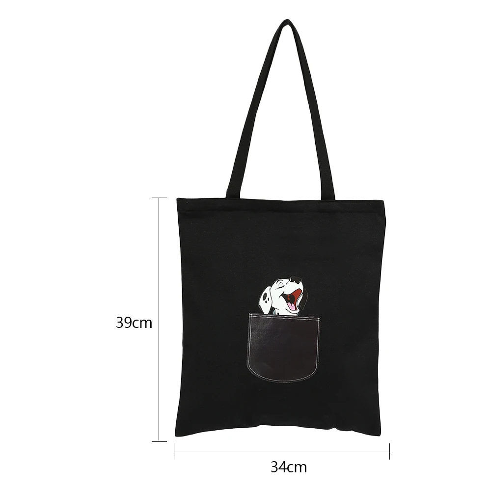 Холщовая Сумка-тоут для женщин, тканевая белая сумка через плечо с мультипликационным принтом, новая милая сумка для покупок с кошкой и собакой, женская сумка для вечеринок