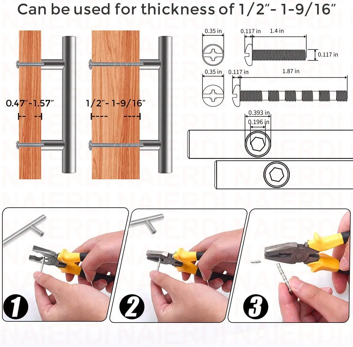 barra móveis lidar com ouro escovado punho