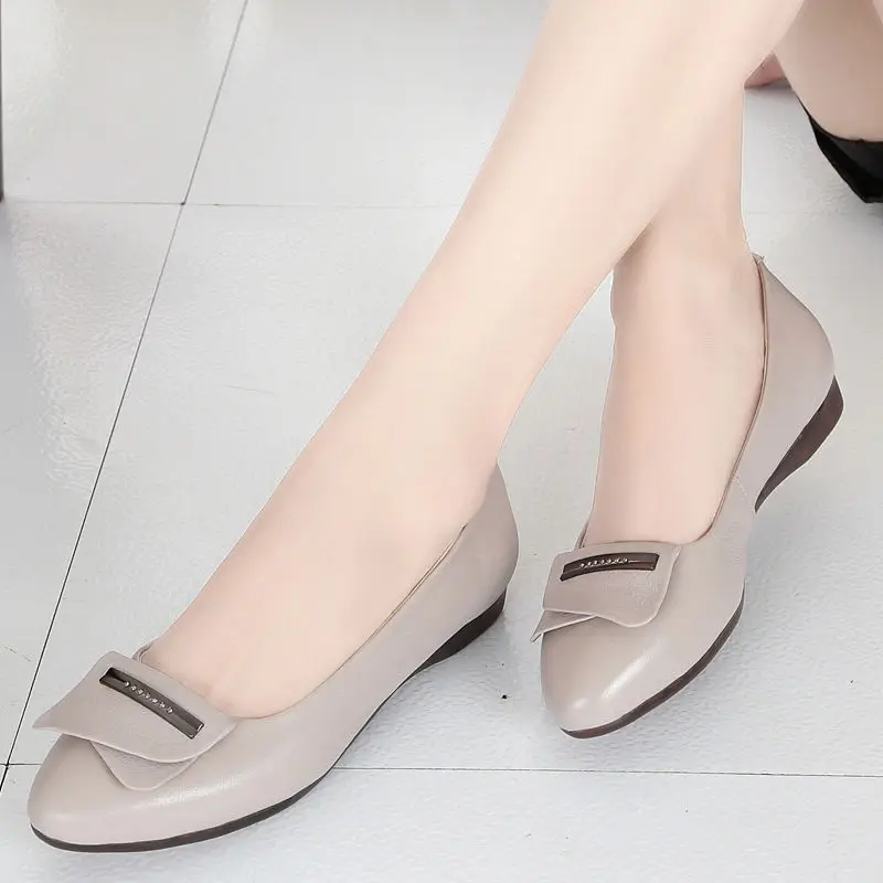

Mom Shoes Shoes Women Flat Spring Large Size WOMEN'S Shoes Soft Bottom Shoes Children Versatile Low-Cut Casual Shoes