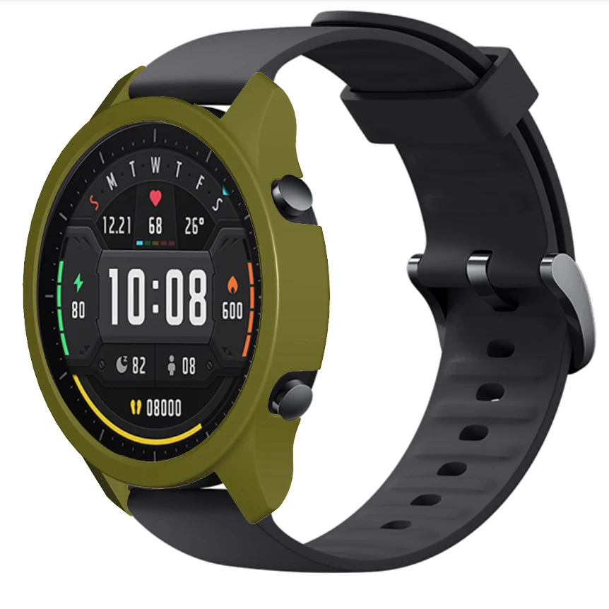スマホアクセサリー miWatch Xiaomi mi watch用のpc保護ケースとフィルム,スマートウォッチ用