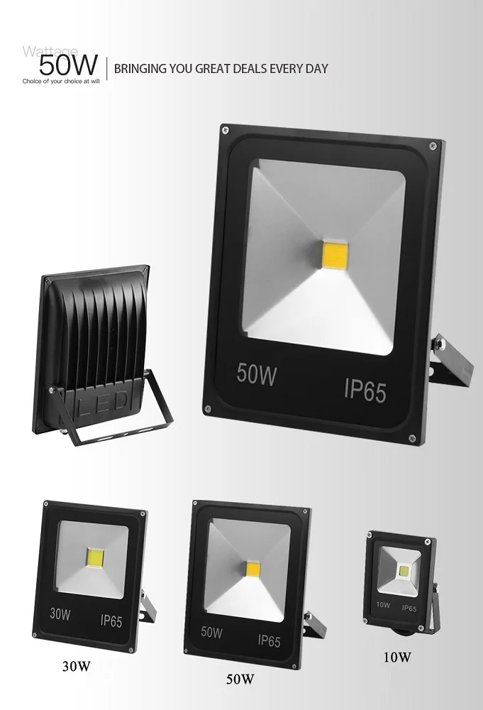 2х Светодиодный прожектор 10W30W50W200W300W AC 110/220V парк высокое освещение водонепроницаемый IP65 двор наружная лампа