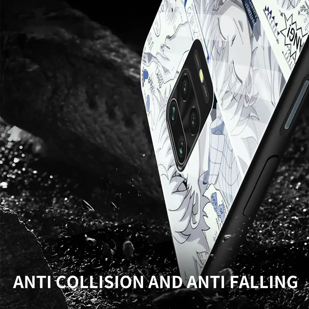 Tempered Glass Case Coque For Xiaomi Redmi Note 9S 9 8 Pro 8T 8A 7 9A 9C 9i Hunter X Hunter HXH Anime Luxury Shell Cover Fundas