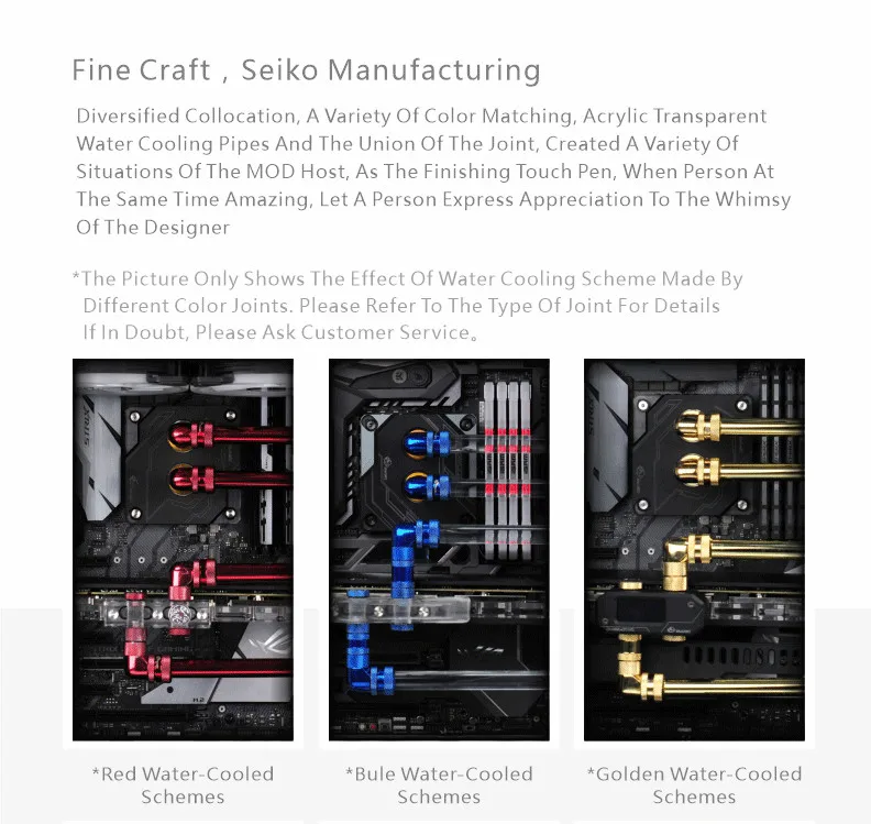 Raccordo Raffreddamento A Acqua 90° G1/4" In Ottone - Gomito Rotante Per PC Water Cooling, Colore Nero - Foto 2