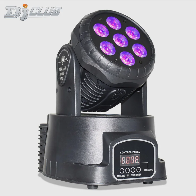

Mini Spot 7X12W Dmx Wash Led Moving Head Rgbw Quad With Advanceddj Dmx Stage Lighting