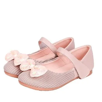

New Girls Leather Shoes Princess Comfortable Toddler Shoes Student Flats Breathable Casual Dance Moccasins Kids 041