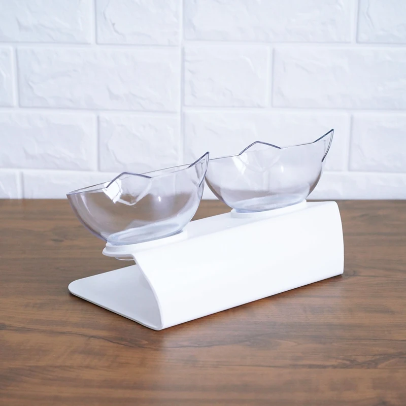 HLZS-2Pcs миска для домашних животных кошек уши Форма домашних животных чаша миска для питьевой воды с домашним животным шейных позвонков защита кронштейна