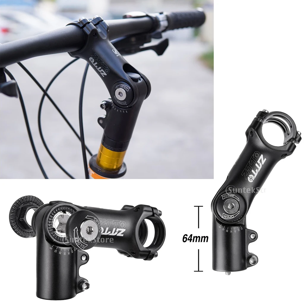 31.8 X 90mm Bicycle Stem Riser Angle Adjustable MTB Road Bike Handlebar Stem
