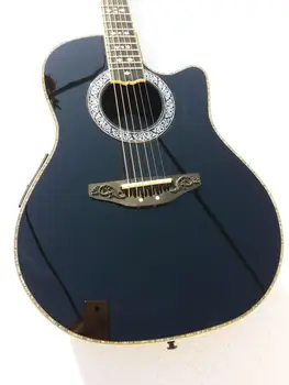 

solidwood 6 strings acoustic guitar real abalone ovation 6 string acoustic electric guitar carbon fiber tortoise shell back