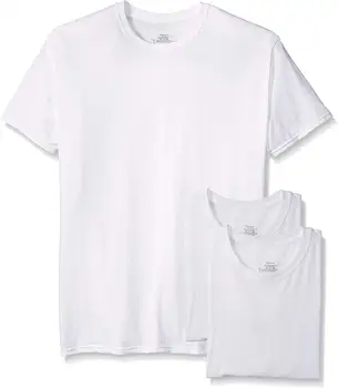 

2020 Men's 3-Pack Crew Neck T-Shirt O-Neck Solid Cotton Cotton Casual