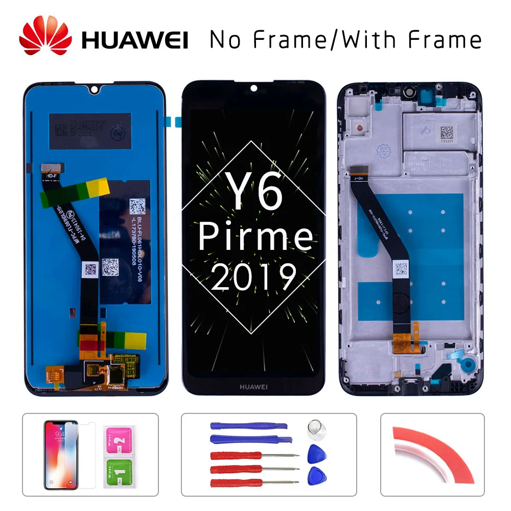 

6.09" For Huawei Y6 Prime 2019 Y6 Pro 2019 Y6 2019 MRD-LX1f LCD Display Touch Screen Digitizer +Frame & Gifts