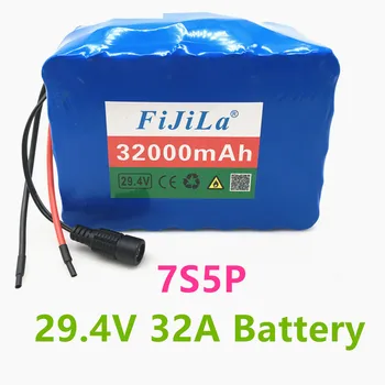 

100% new 7S5P 24v li ion battery pack 29.4v 32Ah electric bicycle motor ebike scooter 18650 lithium rechargeable batteries