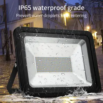 

150W LED Floodlight Warm White SMD Outdoor LED Flood Light IP65 Waterproof Ordinary 110V 2835 Lamp Beads 4th Generation Lighting