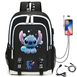 Disney Stitch School Bags For Girls Boys Kids Backpack 3pcs/set Children Book Bag Schoolbags Orthopedic Student Backpacks