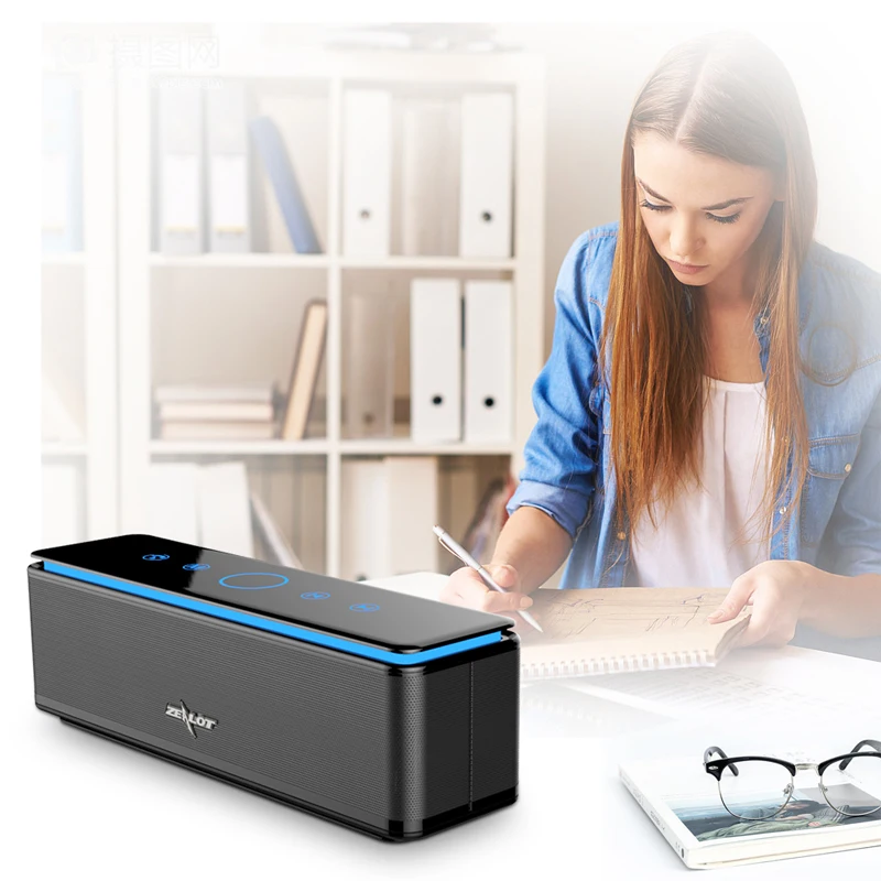 Фото ZEALOT Enceinte Bluetooth Puissant сабвуфер динамик Altavoz Potente FM радио Bocinas Alta Fidelidad S7 Портативные ZEALOT Enceinte Bluetooth Puissant сабвуфер динамик Altavoz Potente FM радио Bocinas Alta Fidelidad S7 Портативные