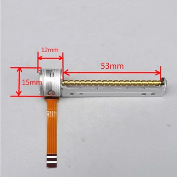 

DC 5V 2-Phase 4-Wire Micro 15mm Stepper Motor Miniature Precision Stepping Motor 53mm Long Linear Screw Shaft Rod