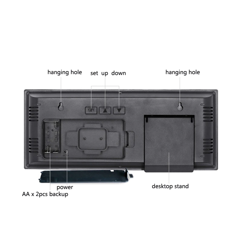 Txl Novo Vermelho Led De Parede, De Mesa, Dupla Plugue De Energy Ue/eua De Usb Design