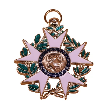 

Legion of honour badge antique French medal WW1 1870 Officer's Cross brooch