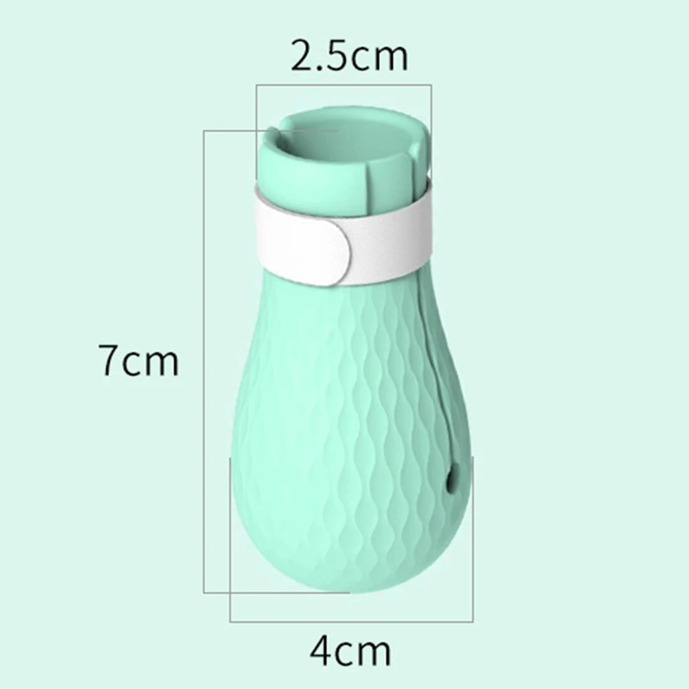 4Pcs Mini Bathing Grooming Anti Scratching Soft Home Silicone Portable Cat Foot Cover Leakage Hole Pet Elastic Medical Treatment