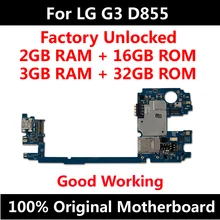 Протестированная хорошая оригинальная материнская плата для LG G3 D855 16GB Заводская разблокированная материнская плата с полным чипом Android OS IMEI