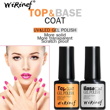

Nail Polish TOP &BASE COAT UV&LED GEL POLISH More Solid More Transparent Scratch Proof Gel Nail Polish Nail Art Decoration