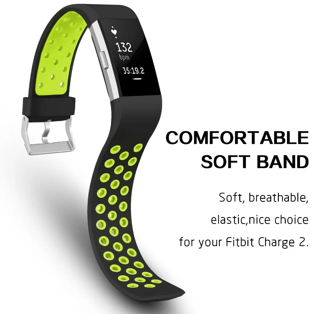 AWINNER ремешок для браслета Fitbit charge 2 Замена для силиконового ремешка часы ремешок для Fitbit charge 2 браслет умные браслеты