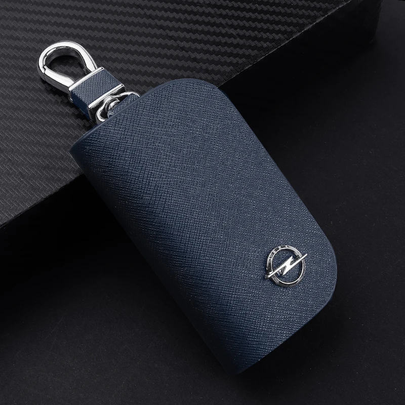

1Pcs PU Leather Car Key Wallets Men Key Holder Women Keychain Cover Zipper Bag for Opel Insignia Astra H J Zafira Corsa Vectra