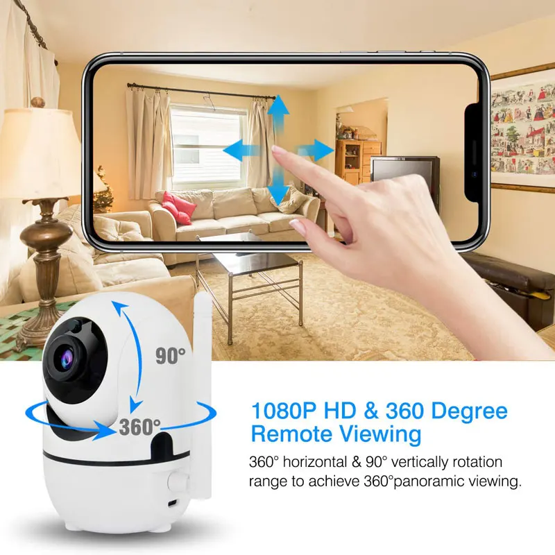 1080P Full HD Беспроводная IP камера CCTV камера детский монитор видео ...