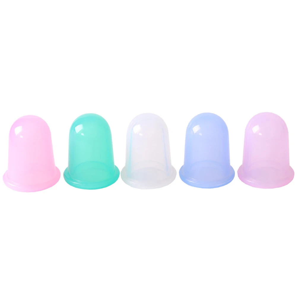Copos da Massagem do Vácuo Manual de Rolo de Alívio da Dor Silicone Anti Celulite Copo Ventosas Cupping Terapia Kit Corporal 6 Pçs - Set 6 Beleza e saúde