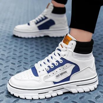 

Shoes Male Casual Shoes 2019 New Pattern Autumn Ventilation High Help Skate Shoes Leisure Time Motion Jitter With Fund Male Shoe
