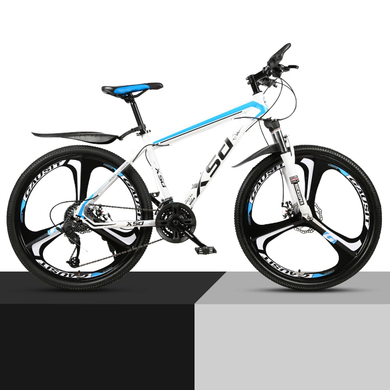 Excellent 26-Inch 21/24/27/30Speed Mountain Bicycle Shock Absorption Speed Change Mechanical Disc Brake Student Adult A body wheel Bike 2
