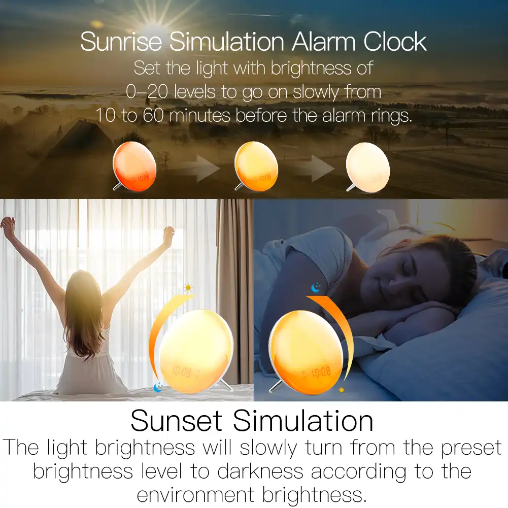 google home turn on lights with alarm